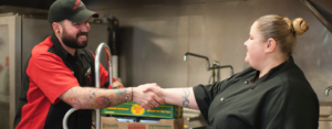 Bix delivers to chef